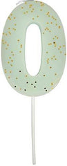 Mint Number 0 Candle S3059 - Pretty Day