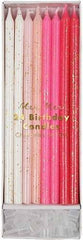 Ombre Pink Birthday Candles S8049 - Pretty Day