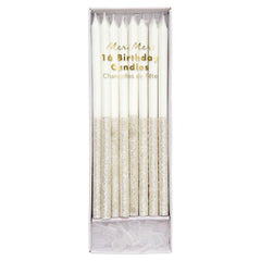 Silver Glitter Dipped Candles S1004 - Pretty Day