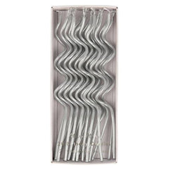Silver Swirly Birthday Candles S2111 - Pretty Day
