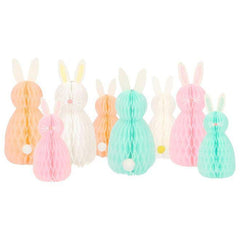 Mini Pastel Honeycomb Bunny Easter Decorations S1013 - Pretty Day