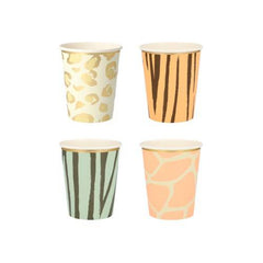 Meri Meri - Animal Print Party Cups S1051 - Pretty Day