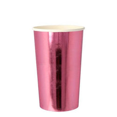 Metallic Pink Foil Tall Cups S0100 S0101 S0102 S0117 - Pretty Day