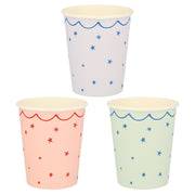 Star Pattern Cups (x 8) S9117 - Pretty Day