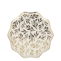 Gold Leaf Side Plates 8pk S4158 M1098 - Pretty Day