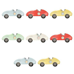 Meri Meri Vintage Race Car Paper Party Plates - Pack of 8 S9307 S9308 - Pretty Day