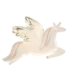 Meri Meri Winged Unicorn Large Pastel Plates - 8 Pack S3013 - Pretty Day
