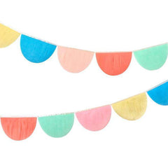 Rainbow Tissue Paper Scallop Garland S5052 - Pretty Day