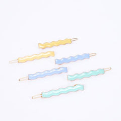 Rainbow Enamel Hair Clips S3058 - Pretty Day