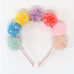 Rainbow Pompom Headband S1178 - Pretty Day