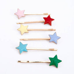 Star Enamel Hair Slides S2045 - Pretty Day