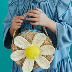 Meri Meri White Daisy Straw Bag S2166 - Pretty Day