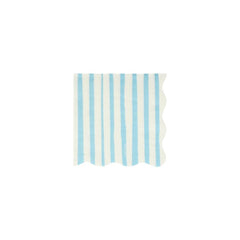 Blue Stripe Small Napkins  (x 16) S9071 - Pretty Day