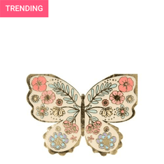 Floral Butterfly Napkins S0082 - Pretty Day
