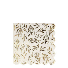 Gold Leaf Large Napkins - 16 Pack S0152 M1098 - Pretty Day