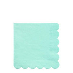 Large Mint Pastel Scalloped Edge Napkins S1008 - Pretty Day