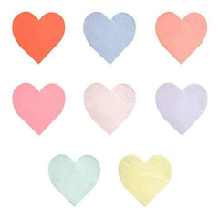 Meri Meri Pastel Heart Valentines Napkins - Large S4079 - Pretty Day