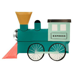 Meri Meri - Train Party Plates - 8pk S9074 - Pretty Day