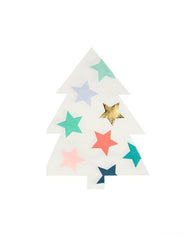 Patterned Christmas Tree Napkins - 16 Pack M1113 - Pretty Day