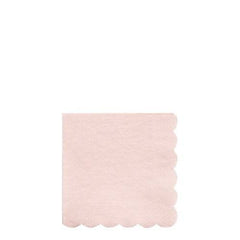 Small Pastel Light Pink Scalloped Edge Napkins- 20 pack S3117 - Pretty Day