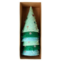 Fringed Christmas Tree Party Hats 6pk M110001 - Pretty Day
