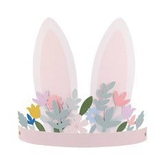 Meri Meri Easter Paper Flower Crown Bunny Ears S2146 - Pretty Day