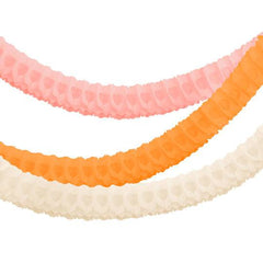 Pink Orange White Honeycomb Garlands 3pk S4100 - Pretty Day