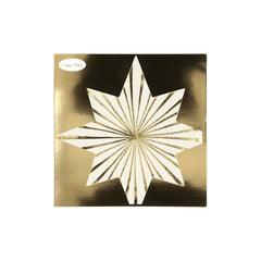 Christmas Gold Stripe Star Napkins M1089 - Pretty Day