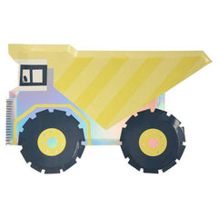 Construction Dump Truck Party Plates - 8 pack S3159 - Pretty Day