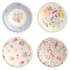 English Garden Party Floral Plates - Large S8033 - Pretty Day