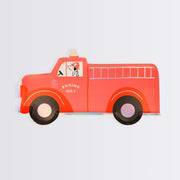 Fire Truck Party Plates (x 8) S7076 - Pretty Day