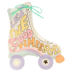 Groovy Roller Skate Party Plates S9087 - Pretty Day