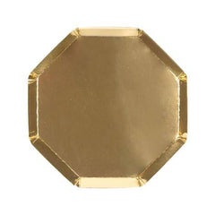 Octagonal Gold Plates- Small S2150 - Pretty Day