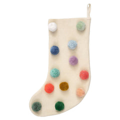 Large Pom Pom Stocking M1135 - Pretty Day