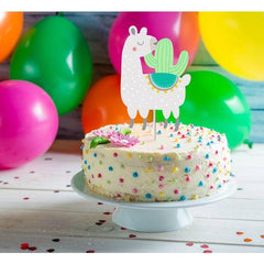 Llama and Cactus Custom Cake Topper S3050 - Pretty Day