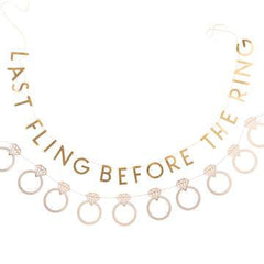 Last Fling Before The Ring Bachelorette Banner Set S7072 - Pretty Day