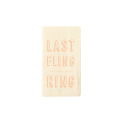 Last Fling Paper Bachelorette Napkins (24ct) S0073 - Pretty Day