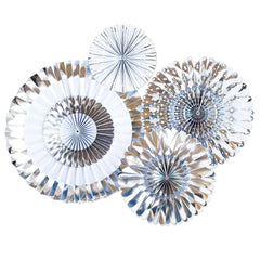 Backdrop Party Fans: Chrome 4-pk S0146 - Pretty Day