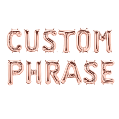 Small 16" Rose Gold Balloon Letters - Pretty Day