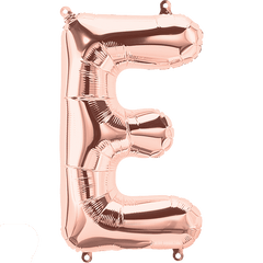 Small 16" Rose Gold Letter E Balloon S4023 - Pretty Day