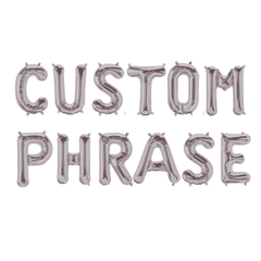 Small 16" Silver Balloon Letters - Pretty Day