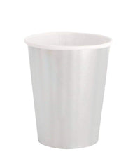 Silver Disposable Paper Party 8oz Cup- 8 pack S7154 - Pretty Day