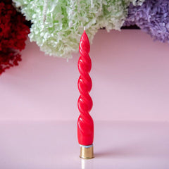 Chunky Swirl Candle -Fuchsia 2 S0148 - Pretty Day