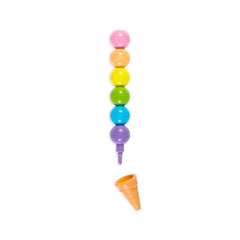 Rainbow Scoops Stacking Erasable Crayon S5051 - Pretty Day