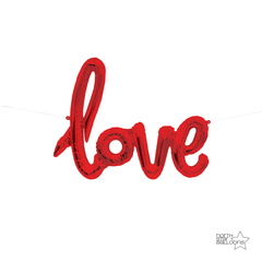 Love Script Balloon Red S2035 - Pretty Day