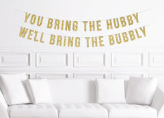 Champagne Bridal Shower Banner - Pretty Day