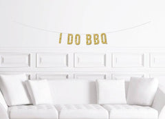 I Do BBQ Cursive Jack and Jill Shower Banner - Pretty Day