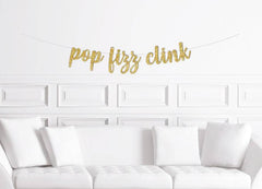 Pop Fizz Clink Bridal Shower Banner - Pretty Day