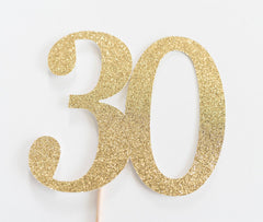 30 Cake Topper Gold - Pretty Day
