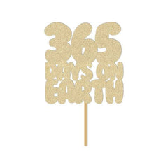 365 Days On Earth Cake Topper - Pretty Day